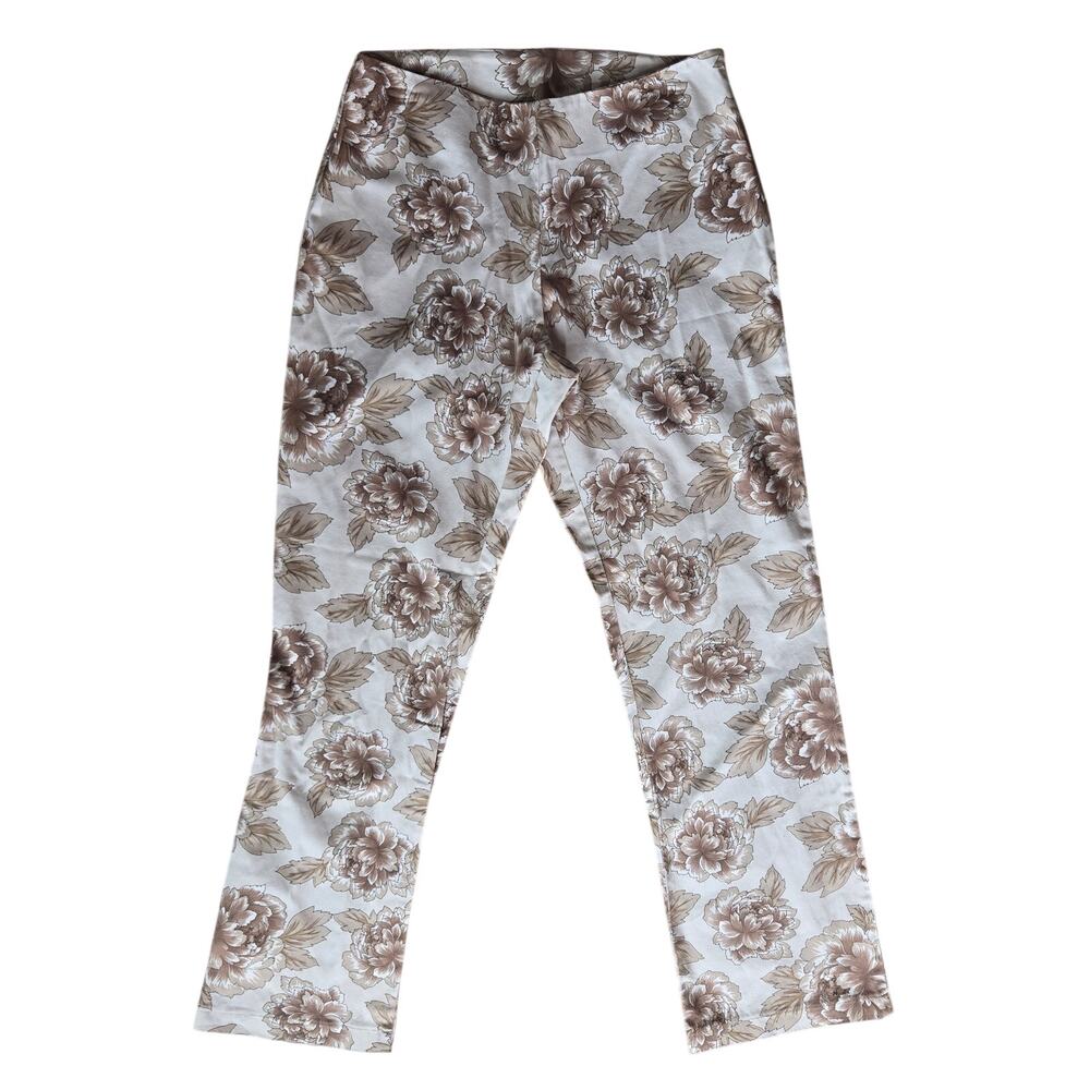 WHBM Womens Vintage 90s Y2K Preppy Garden Old Money Floral Straight Leg Pants 8